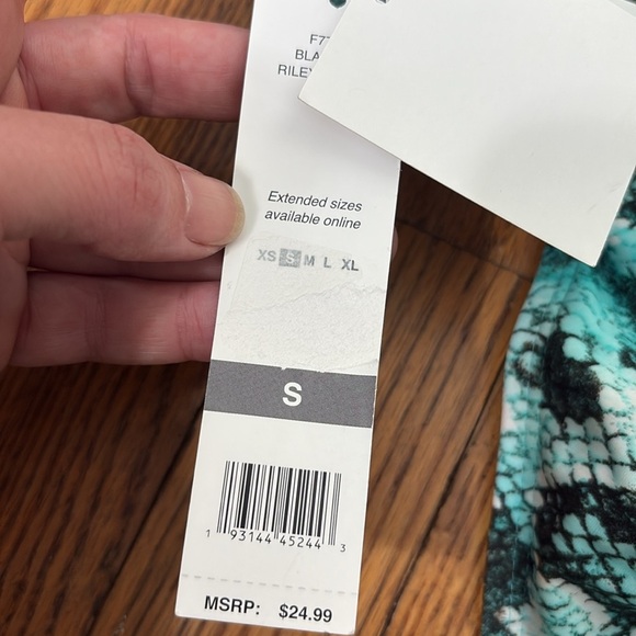 Sundazed Riley Snake-Print Stappy Bikini Bottoms Black Size Small NWT - Picture 5 of 9